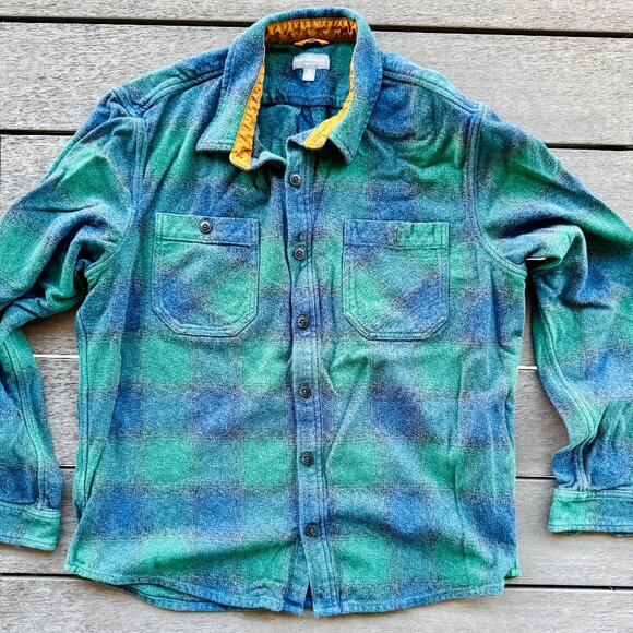 LL Bean 2025 Mens Signature Northwoods Twill Flannel Shirt XL Deepest Pine Green - Picture 2 of 5